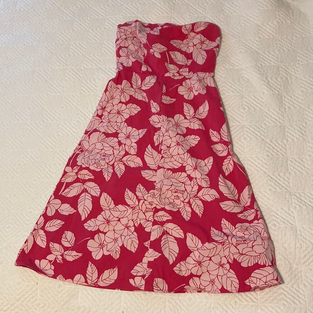 Pink floral sundress